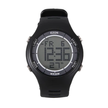 

Digital Sport Watch Ultra-Thin Outdoor Running Watch Black with Timer and Alarm Clock