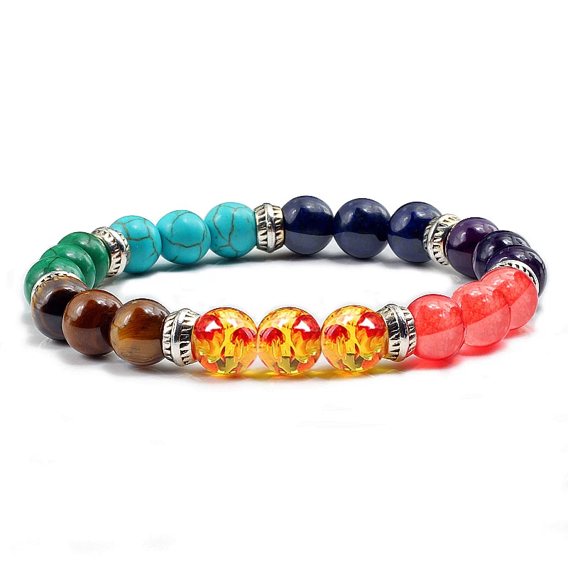 Bracelets & Bands - 7 Chakra Reiki Healing Stone Bracelet Yoga Balance Energy Jewelry Handmade DIY Beaded Bracelets Was Listed For 99.00 On 16 Sep At 07:01 By SOLD4U In Johannesburg (ID:623141577 - Foto 7