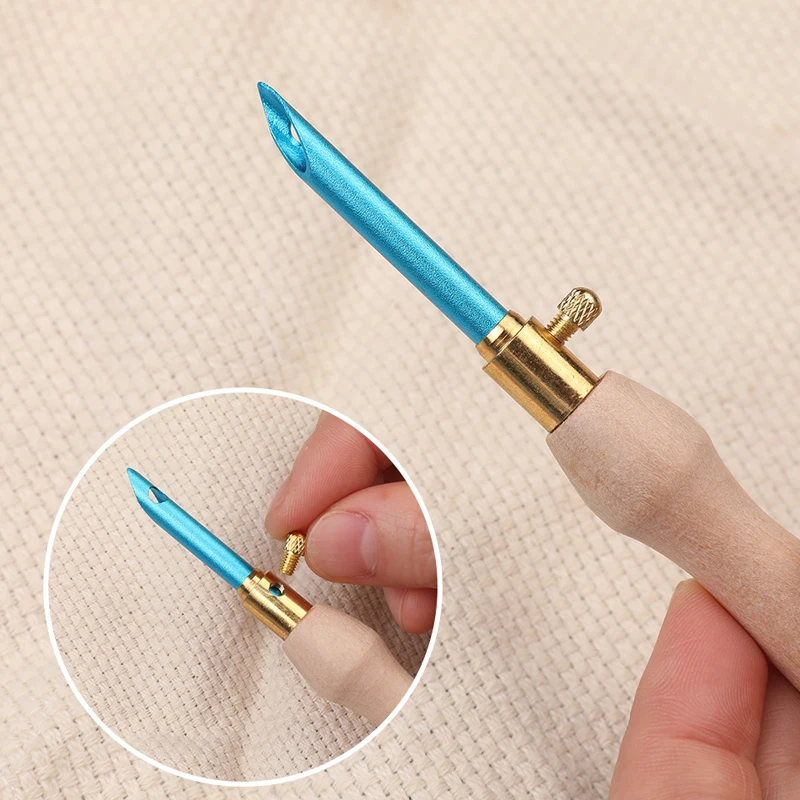 MIUSIE 10 Pcs Embroidery Punch Needle Weaving Felting Craft Punch Needle Stitching Tool For Sewing Accessories
