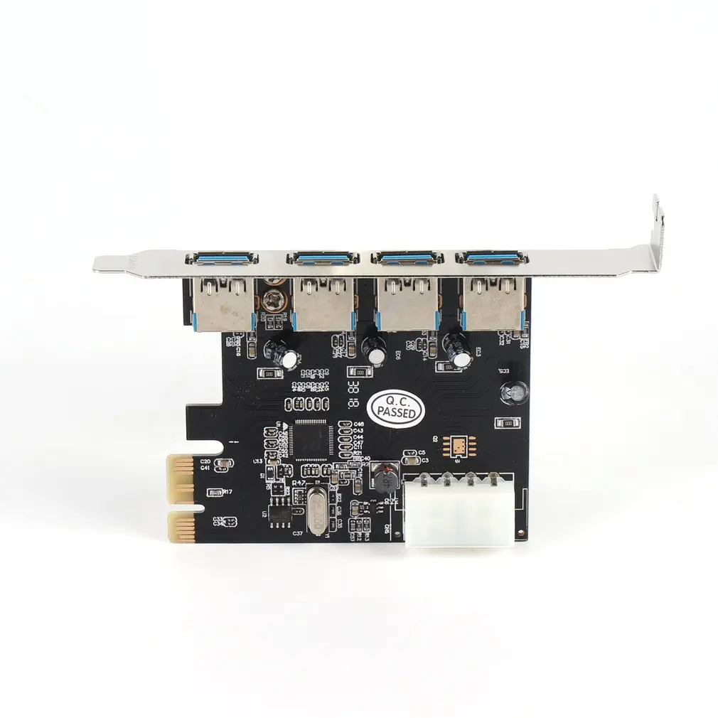1 шт. 4 порта 5 Гбит/с Superspeed USB 3,0 PCI-E PCI карта адаптер для XP Vista Win7 C1