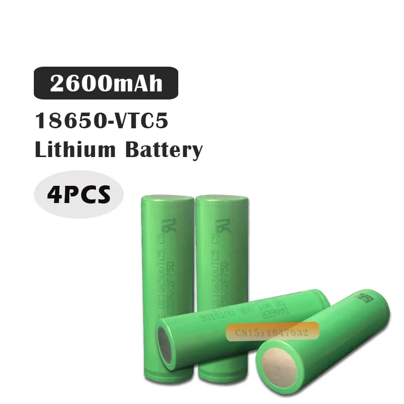 4 шт./лот новый 100% Оригинальный EastFire 3 6 В 18650 US18650VTC5 2600 мАч аккумулятор с высоким