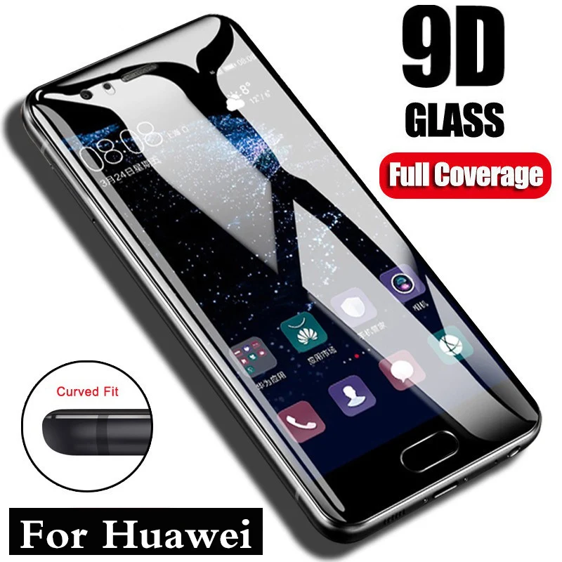 Оригинальный 9D полный клей для Huawei c закаленным стеклом P20 P30 P20lite P30lite mate 10 20 30 Lite Pro