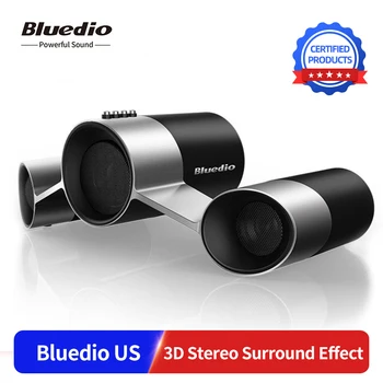 

Bluedio US Wireless Home Audio Speaker System Patented 3 Drivers Bluetooth Loudspeaker Deep Bass 3D Sound Effect with Microphone