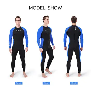 

Full-body Men Wetsuit Surfing Swimming Longsleeve Nylon With Unique Headgear Wetsuit Sportswear For Scuba Diving