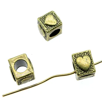 

Malzahar 15 Pieces Heart Big Hole Beads Jewelry Findings Components Handmade Gifts Crafts