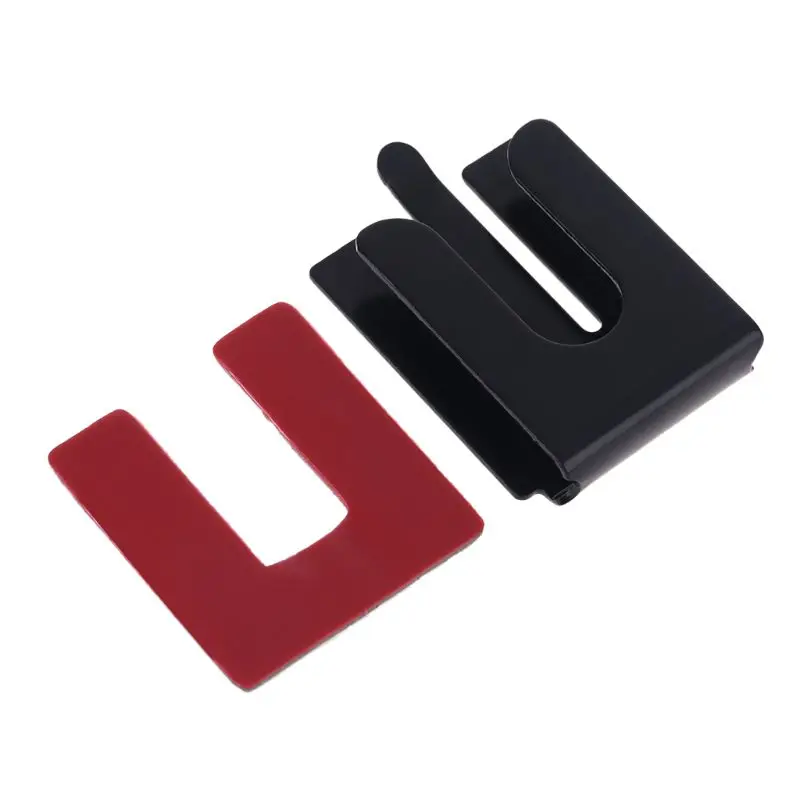 Soporte Universal para micrófono Clip de mano gancho negro sin tornillos con fuerte fuerza de adsorción para Radio de coche Walkie Talkie ahorro de coche S