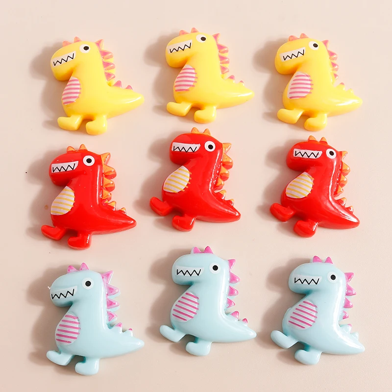 단색 귀여운 곰 새 유니콘 매력 송진 플랫백 카보숑 액세서리 장식, 네일 아트용, 헤어 보우 전화 케이스, 10 개 믹스