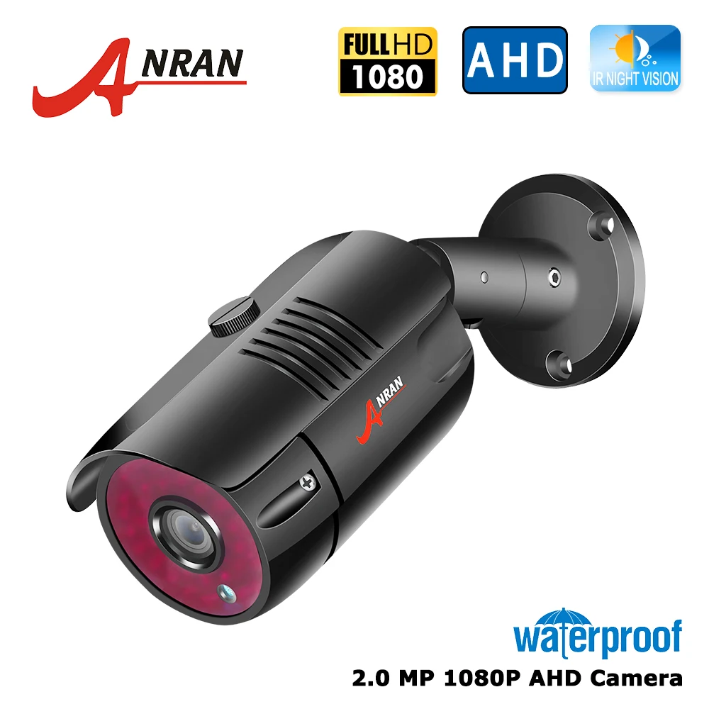 

AHD 2.0MP 1080P Analog HD Security Camera IR-CUT 36 IR LEDs Night Vision Outdoor Waterproof Bullet Camera ANRAN