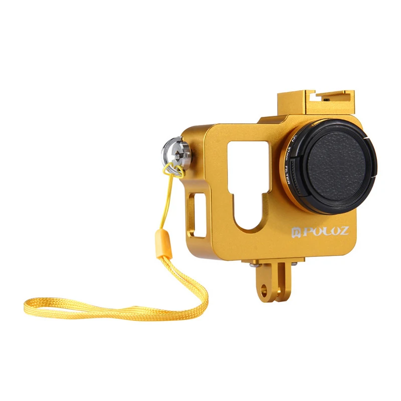 Защитный чехол из алюминиевого сплава для камеры GoPro Hero 4 с 37 мм УФ-линзой для Go Pro Hero 4 Action аксессуар для камеры