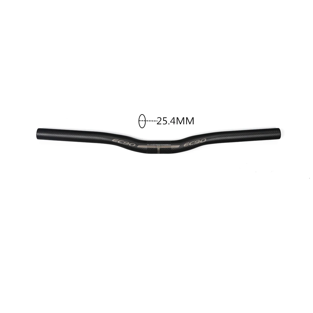 Rise254460mm EC90, углеродный руль для горного велосипеда, MTB, руль для велосипеда, полностью углеродное волокно, детская ручка для велосипеда 3 K, матовая, 25,4 мм - Цвет: Rise254460mm