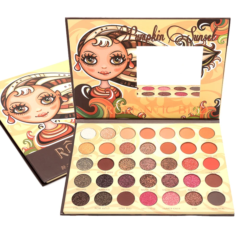 ICYCHEER 35 Color Professional Shimmer Eyeshadow Palette Glitter Long Lasting Makeup Waterproof Christmas Eye Shadow |