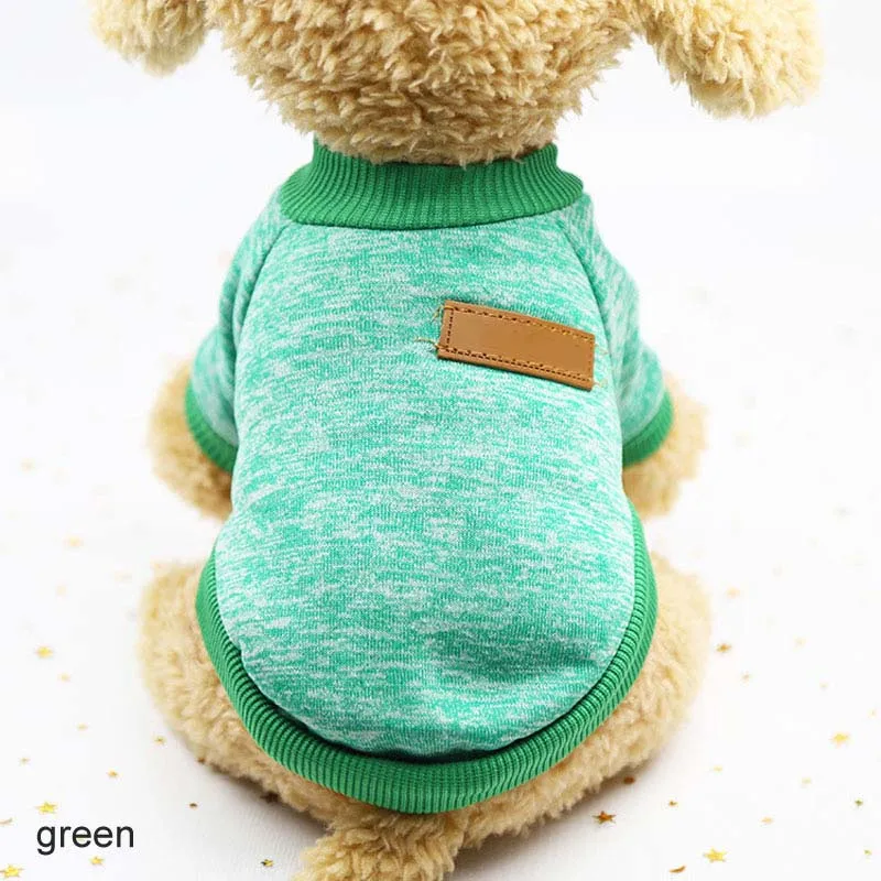 Зимняя теплая 1 шт. Новогодняя одежда спортивный с капюшоном XS-XXL товары для домашних животных свитера для собак пальто для щенков Одежда для собак - Цвет: Зеленый