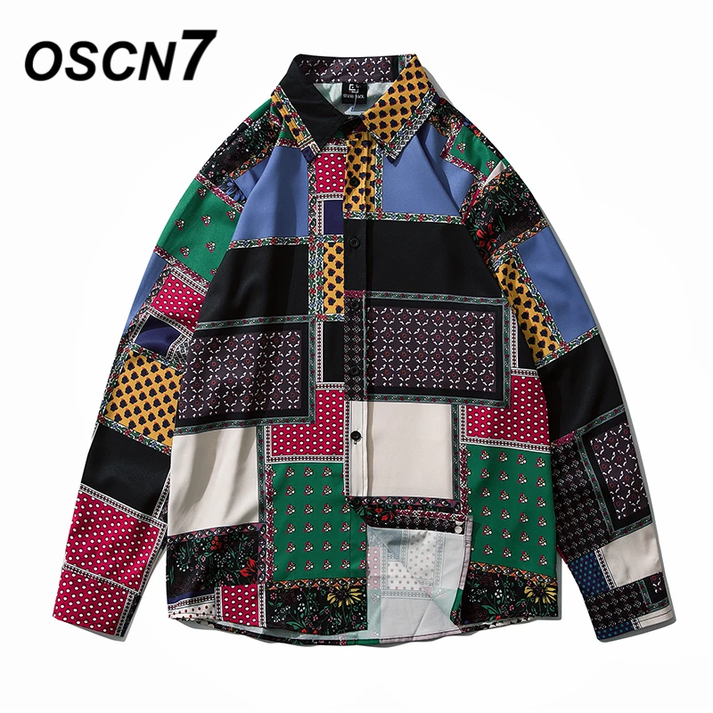 OSCN7 Casual Printed Long Sleeve Shirt Men High High Streetwear 2020 Fall Women Shirt Retro Shirts Harujuku Mens Shirt 2105 OSCN7 Casual Printed Long Sleeve Shirt Men High High Streetwear 2020 Fall Women Shirt Retro Shirts Harujuku Mens Shirt 2105
