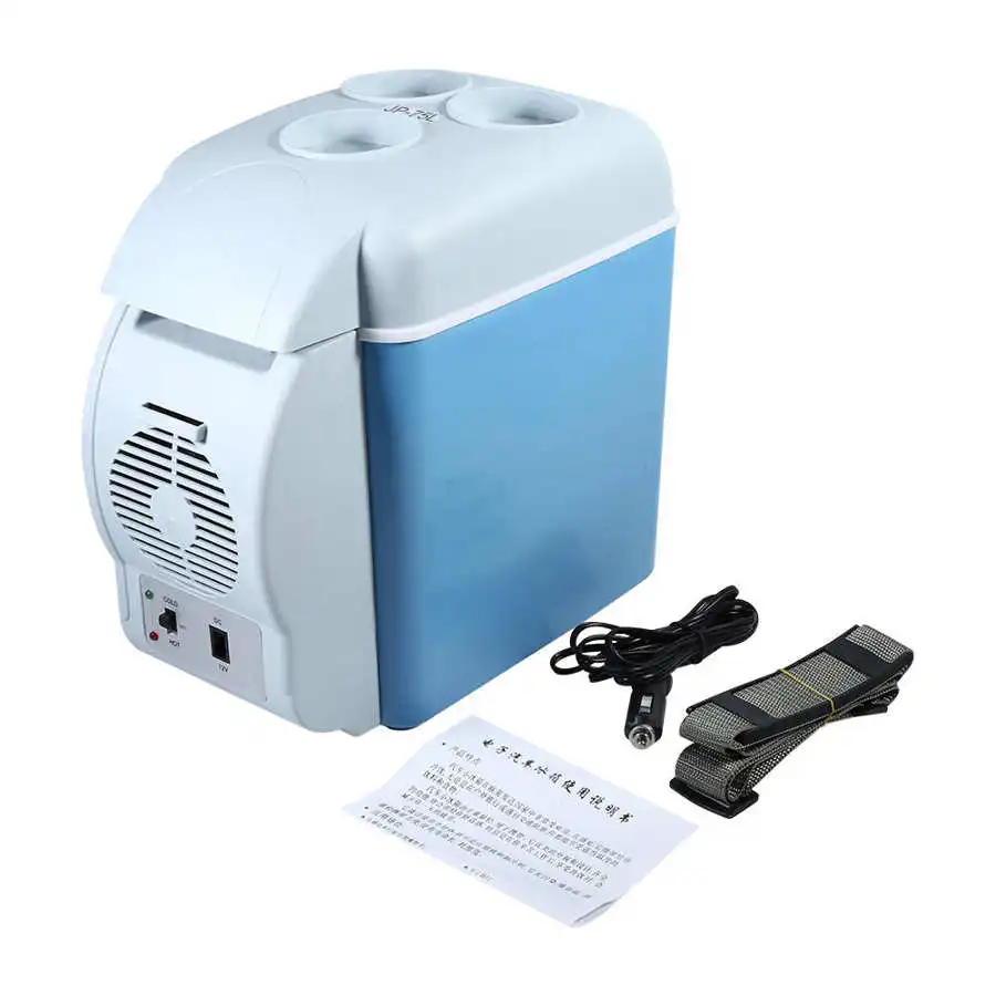 

12V 7.5L Mini Car Refrigerator Multi-Function Vehicular Fridge Dual-use Box Cooler Warmer for Home Travel Temperature Control