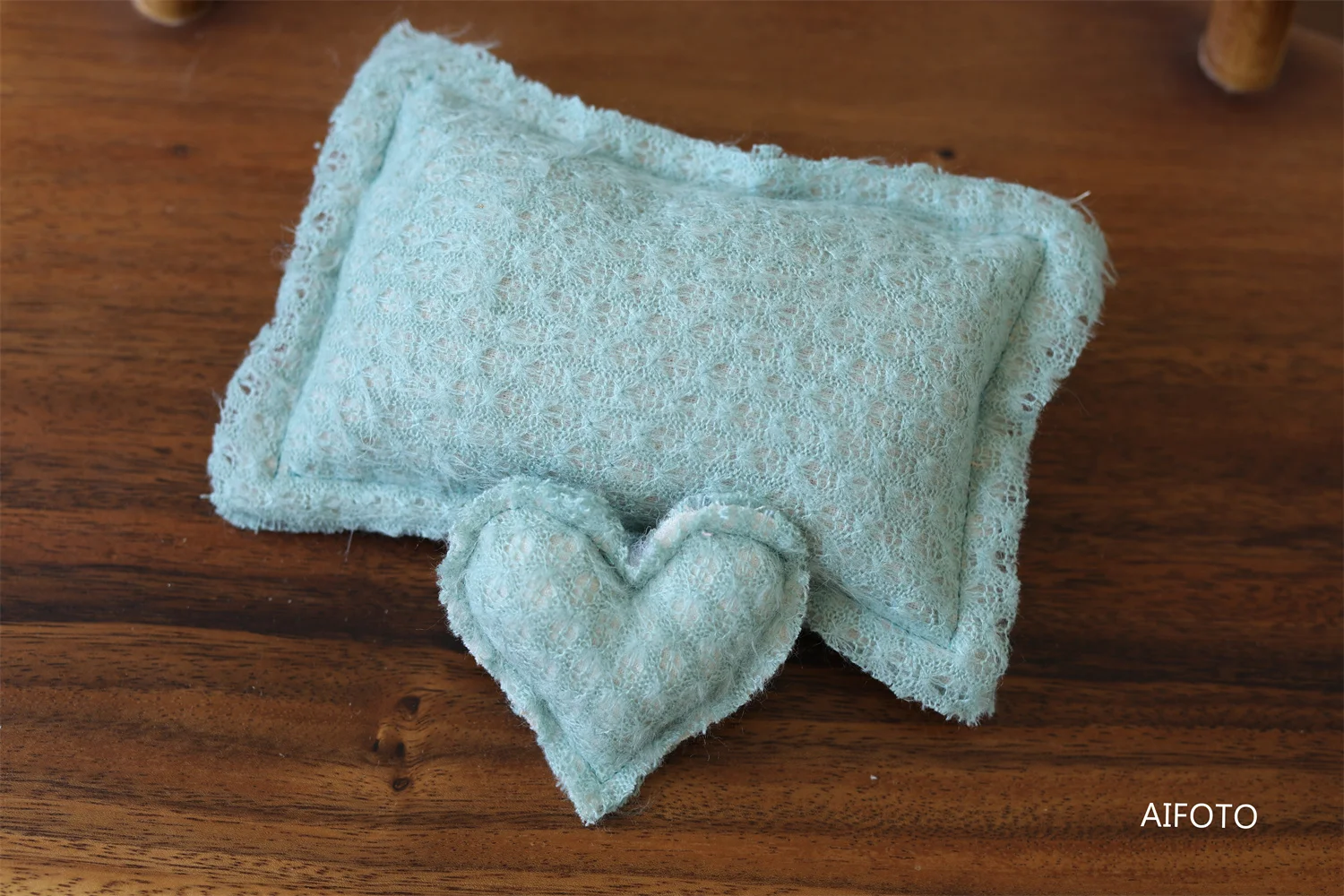 Newborn Photography Props Patchwork Heart Lovely Toy Posing Mini Pillow Baby Photo Props for Photography Fabric Accessories Set 3