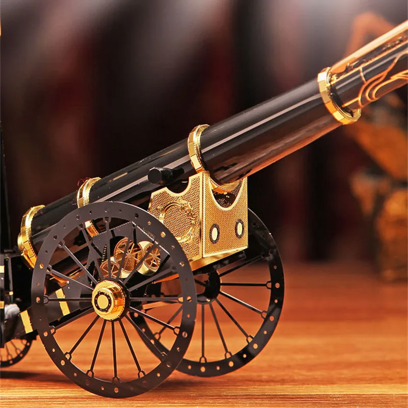3D металлическая головоломка Artilleryman стиль модель DIY лазерная резка собрать отрезная игрушка настольное украшение подарок для проверки