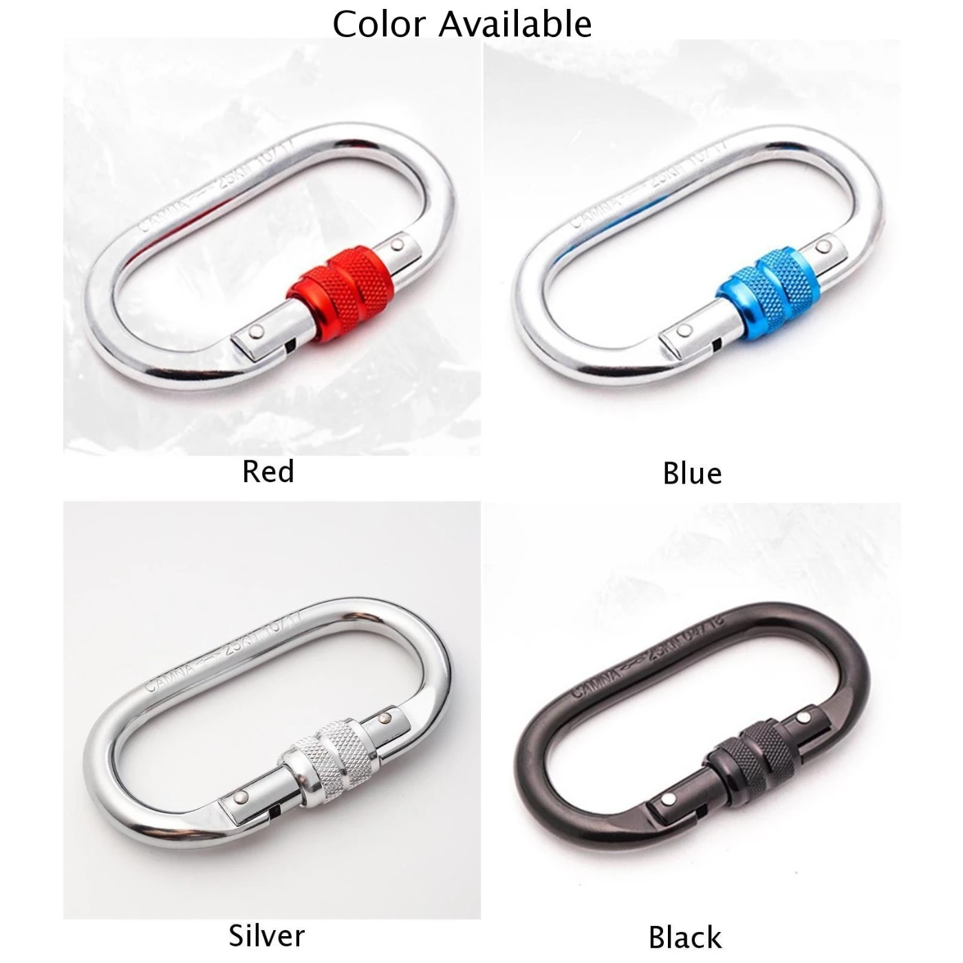 25KN -HEAVY DUTY SCREW LOCK CARABINER SNAP CLIP HOOK KARABINER CARABINA-CLIMBING