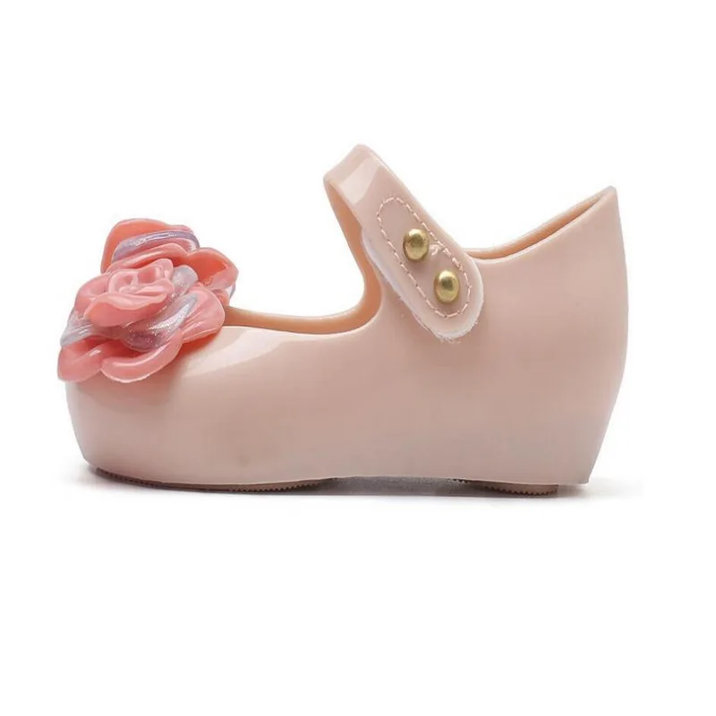 Горячая Распродажа, летние сандалии, мини Melissa Ultragirl, прозрачные сандалии с цветочным узором для девочек, детские сандалии, Пляжная детская обувь