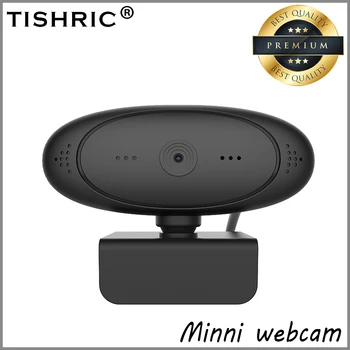 

TISHRIC Web Camera With Microphone Mini Webcam Full HD 1080P USB Web Camera Computer Camera Autofocus For Live Video Calling