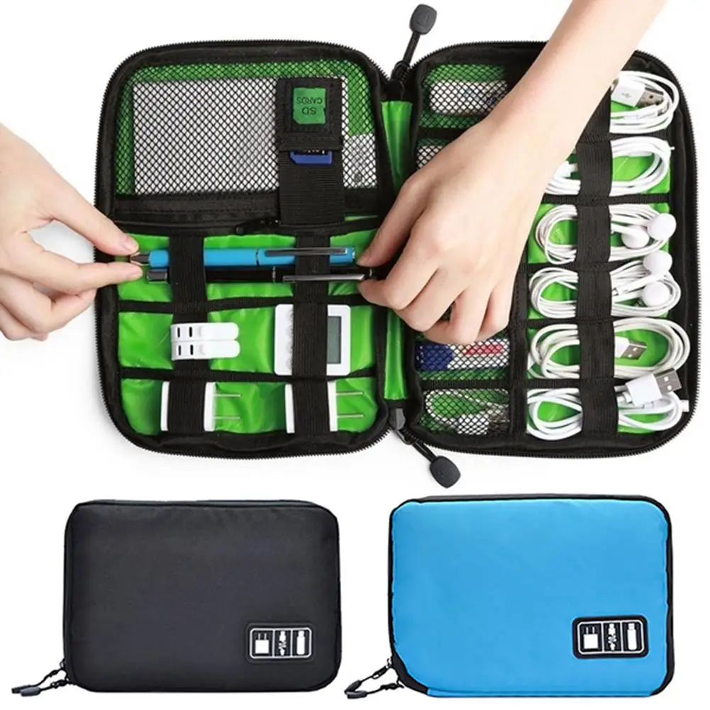 Гаджет, органайзер для кабеля, сумка для хранения, для путешествий, водонепроницаемый, для наушников, цифровой USB кабель, флеш-накопители, сумка для хранения, сумка, Органайзер