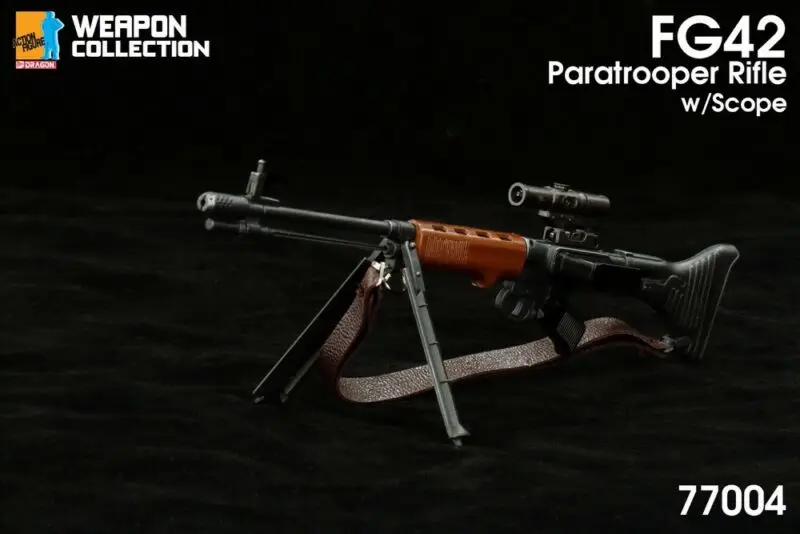 

Dragon DML 1/6 WWII FG42 Paratrooper Rifle & Scope Weapon Gun Model 77004 In Stock