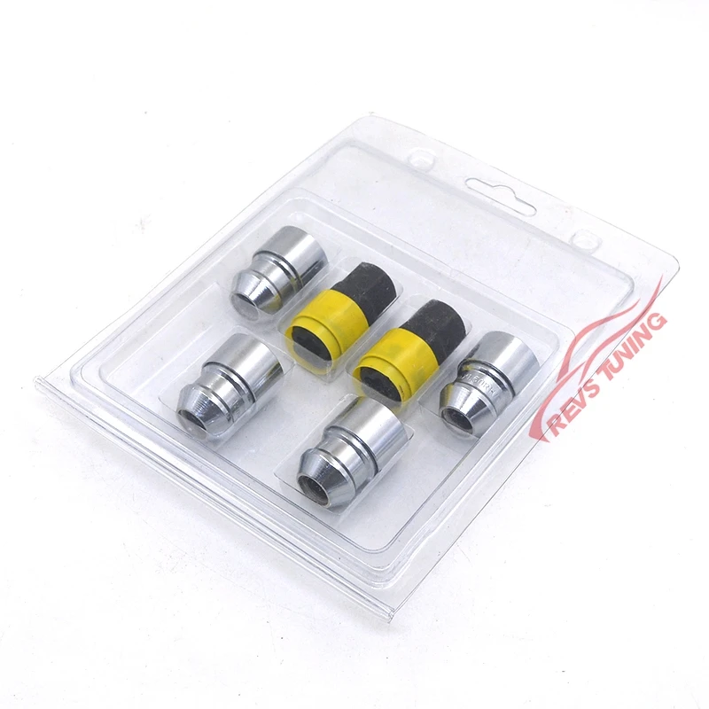 M12X1.5 M12X1.25 4Nuts + 2Keys Anti-Theft 36mm Security Steel Auto Car Wheel Lock Nuts Locking Lug Nuts wheel bolt lock