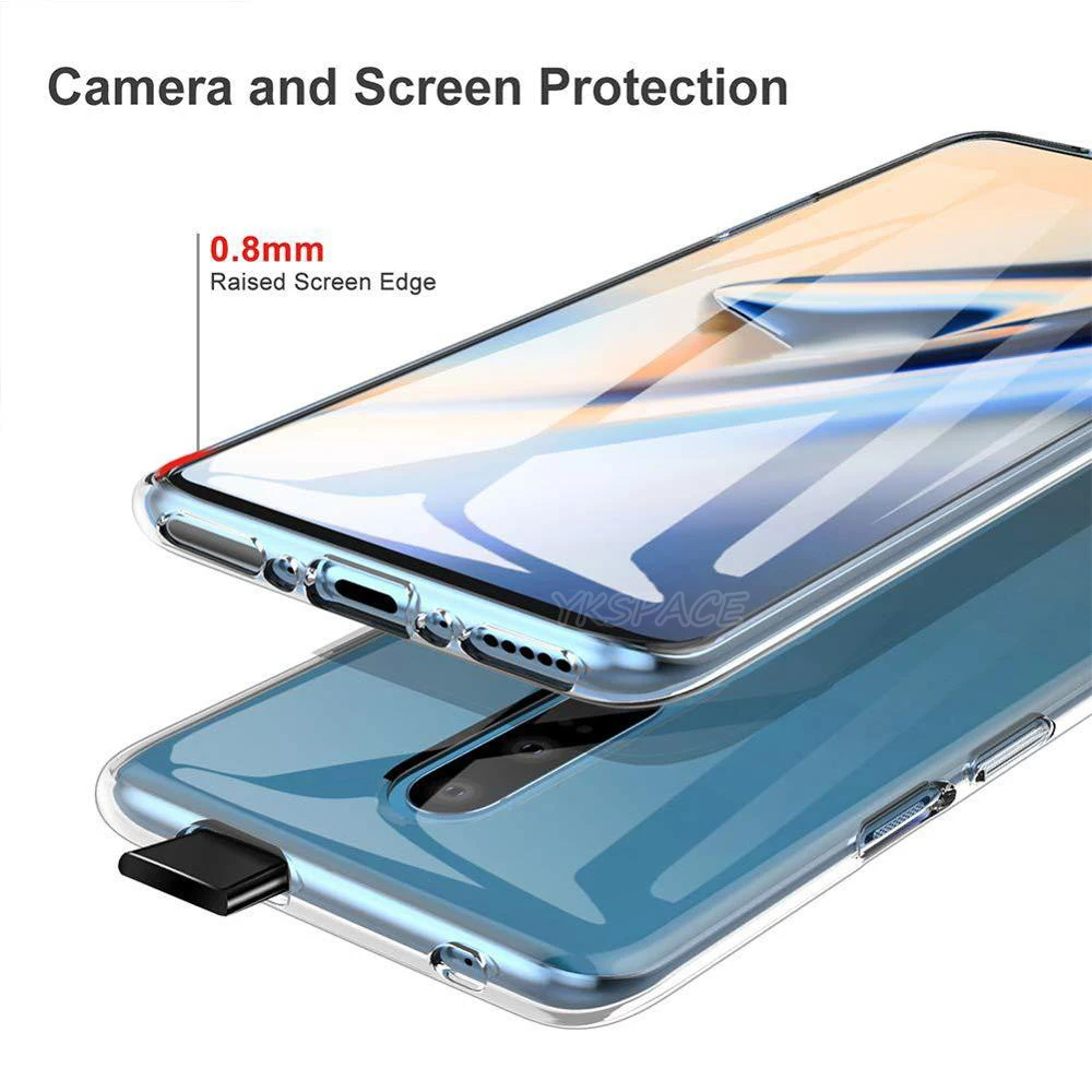 Ultra Thin Transparent Soft TPU Silicone Phone Case - Slim Back Cover