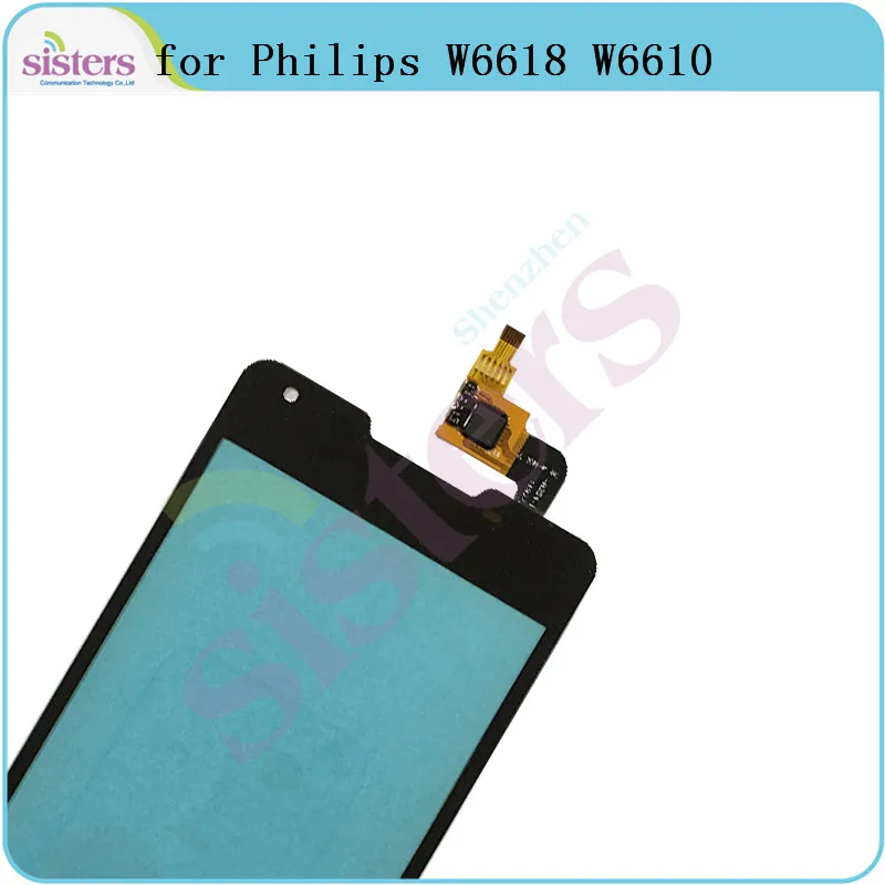 Сенсорный экран дигитайзер для Philips W6618 W6610 Сенсорное стекло объектив сенсор для Philips W6610 Сенсорная панель Телефон Запчасти Замена Топ
