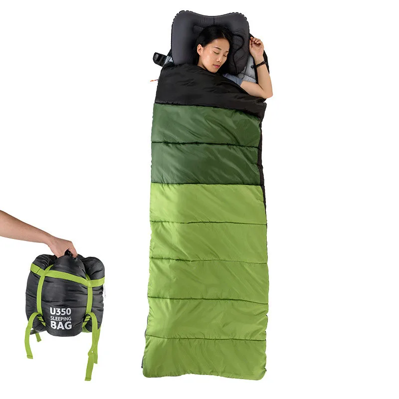 

Outdoor Camping Sleeping Bag 4 Season Keep Warm Ultralight Spliced Double Persons Lightweight Portable Travel Sleeping Bags C12