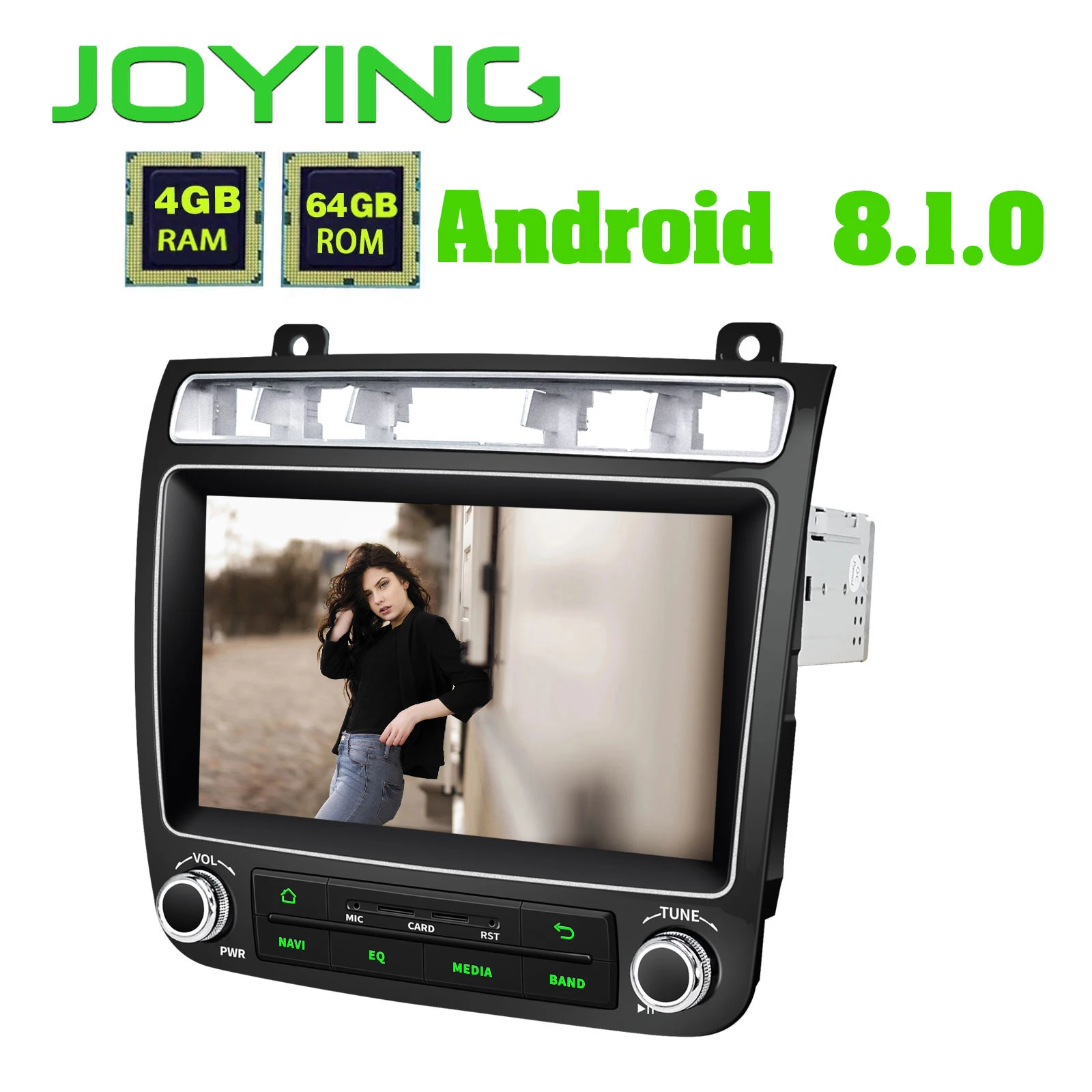 Best JOYING Android 8.1 octa core car autoradio stereo GPS multimedia player NO DVD HD head unit for VW Touareg 2010 2011 2012 2013 4