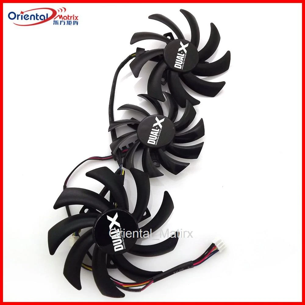 Free Shipping 3pcs Lot Pldd12hh Plds12hh Dc12v 4pin Video Fan For Sapphire R9 270x 280x 290x Vapor X Oc Toxic Fan Fan 4pin 4pin Fansapphire R9 270x Aliexpress