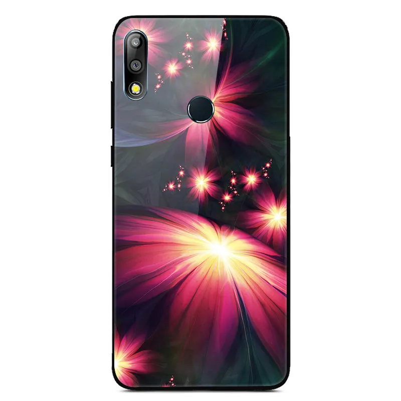 12 Для Asus Zenfone Max Pro M2 ZB631KL чехол из закаленного стекла с принтом для задней крышки, Твердый чехол для Asus ZB631KL мягкий полиуретановый край чехол для телефона - Цвет: 12