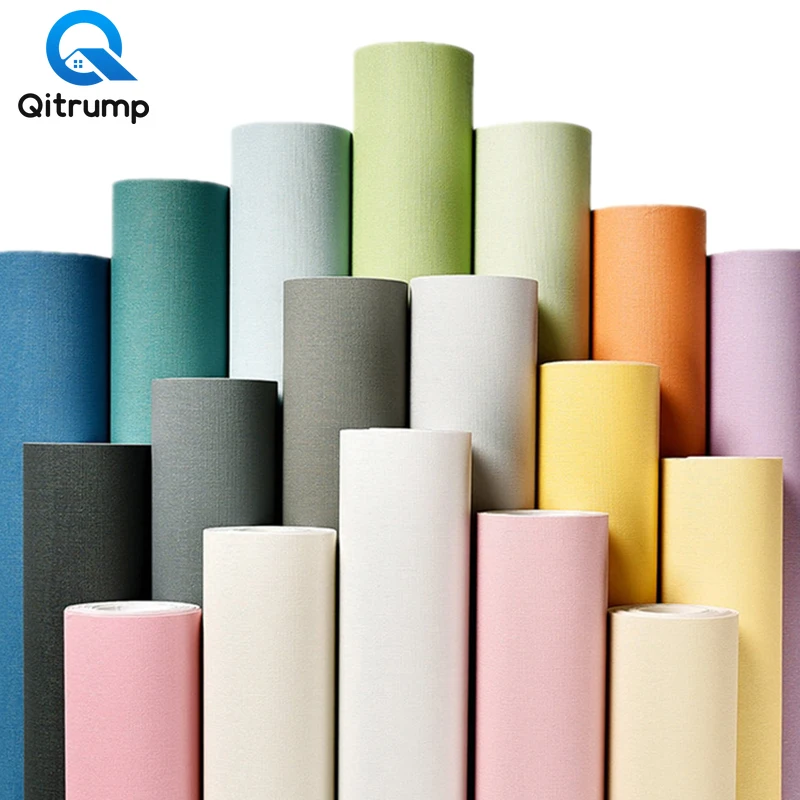 Solid Color Matte Wallpaper Waterproof Self adhesive Vinyl Contact Paper for Living Room Kids Bedroom Dormitory Home Improvement Solid Color Matte Wallpaper Waterproof Self adhesive Vinyl Contact Paper for Living Room Kids Bedroom Dormitory Home Improvement