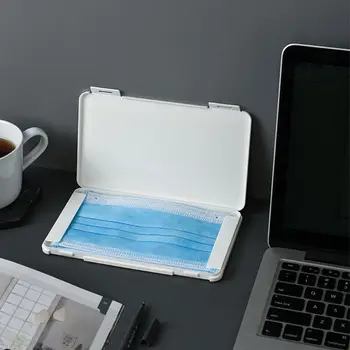 

Portable Face Mask Container Dustproof Mouth Cover Storage Box Mask Case Organizer