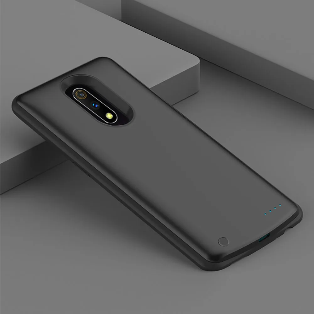 Для Oppo Realme X 6500 мАч чехол для зарядного устройства Расширенный аккумулятор резервного питания противоударный защитный чехол с защитой от царапин