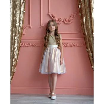 

Elegant dress for children KAFTAN, height 98-104 cm (30), gold 4497324