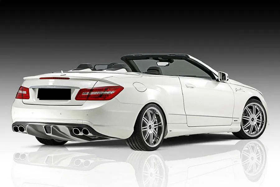 Углеродное волокно задний бампер спойлер Диффузор Крышка для Benz E Class W207 C207 Coupe E63