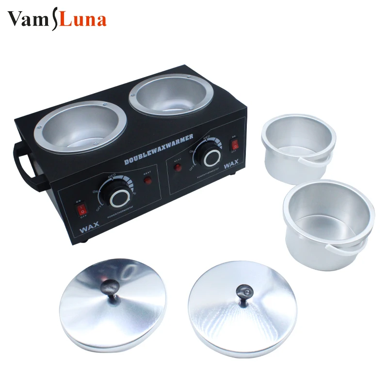 Double Pot Wax Heater Electric Hair Removal Tool Wax Machine Hands Feet Paraffin Therapy Depilatory Salon Beauty Tool