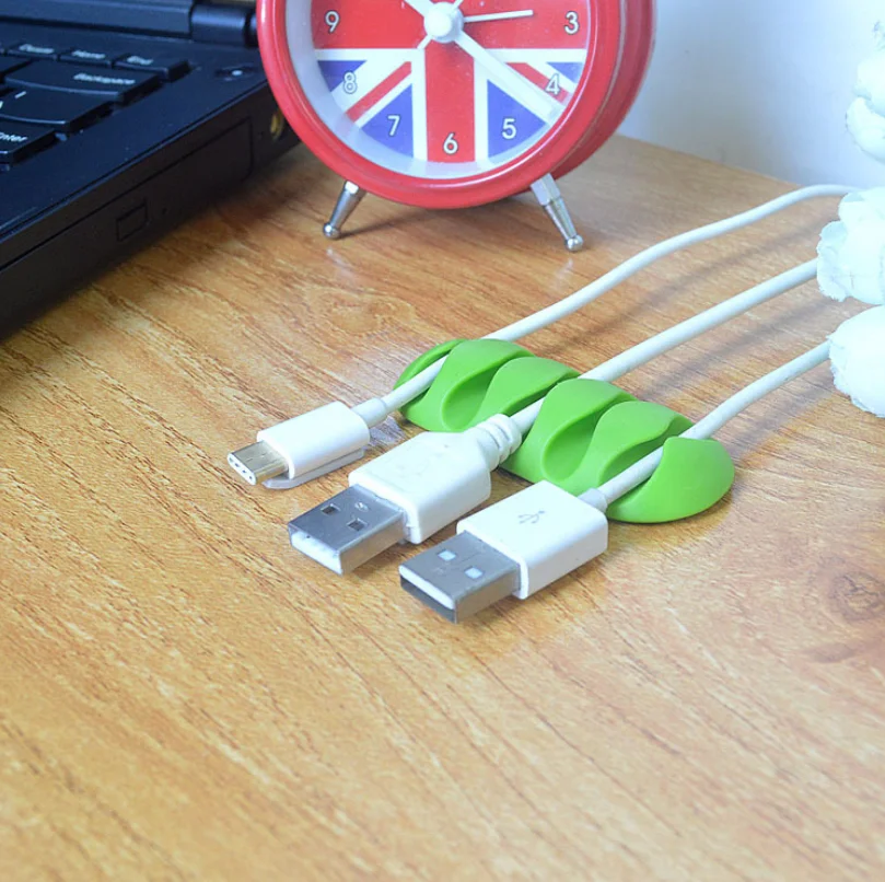 Многоцелевой провод аккуратный держатель Настольный зажим провод аккуратный держатель фиксатор строки намотки провода Кабельные зажимы кабель протектор стеллаж для хранения
