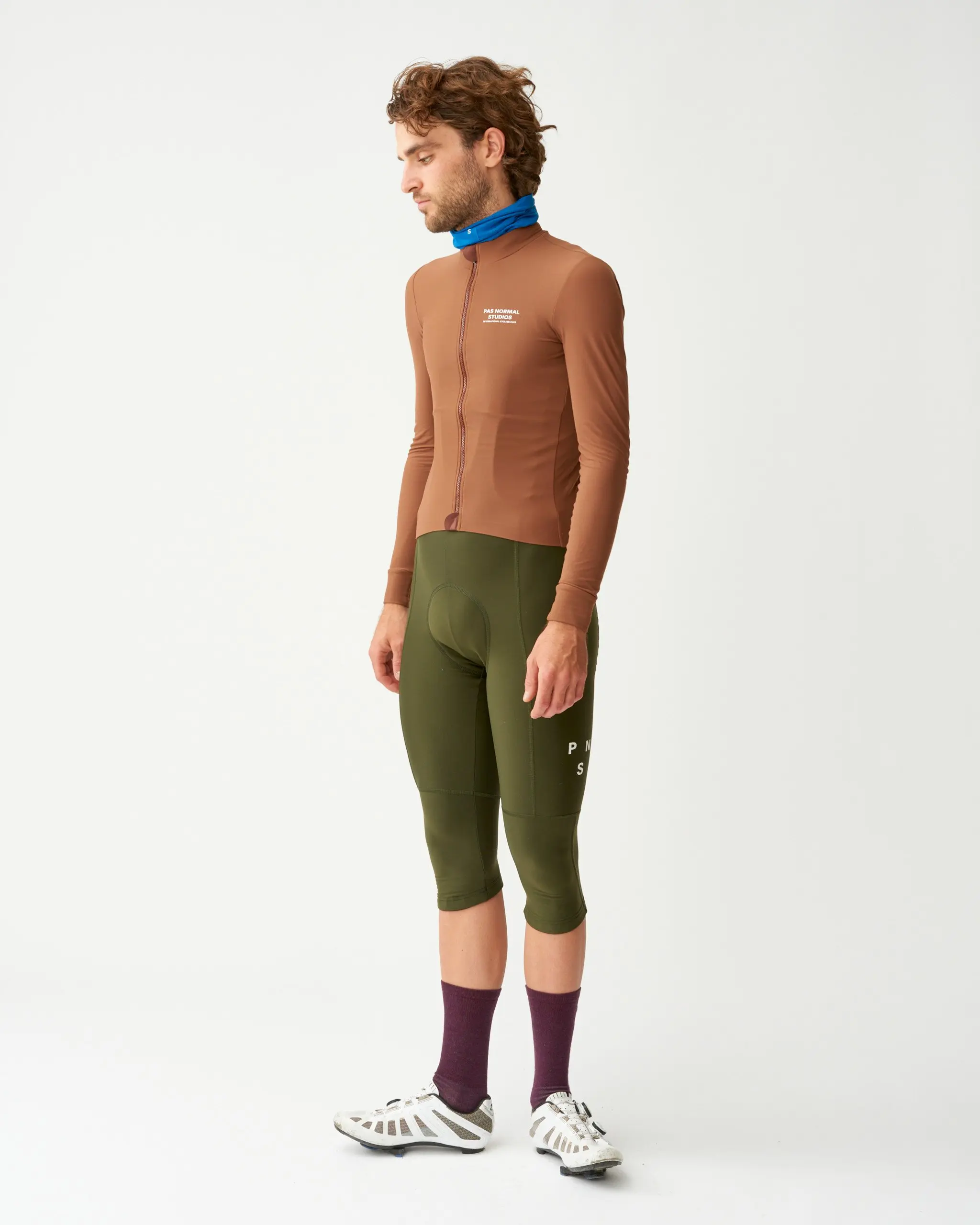 2022 New PAS NORMAL STUDIOS Spring Lycra Men's Control Knickers Road MTB 3\4 Cycling BIB Shorts FOR 15-25 Degree Ride