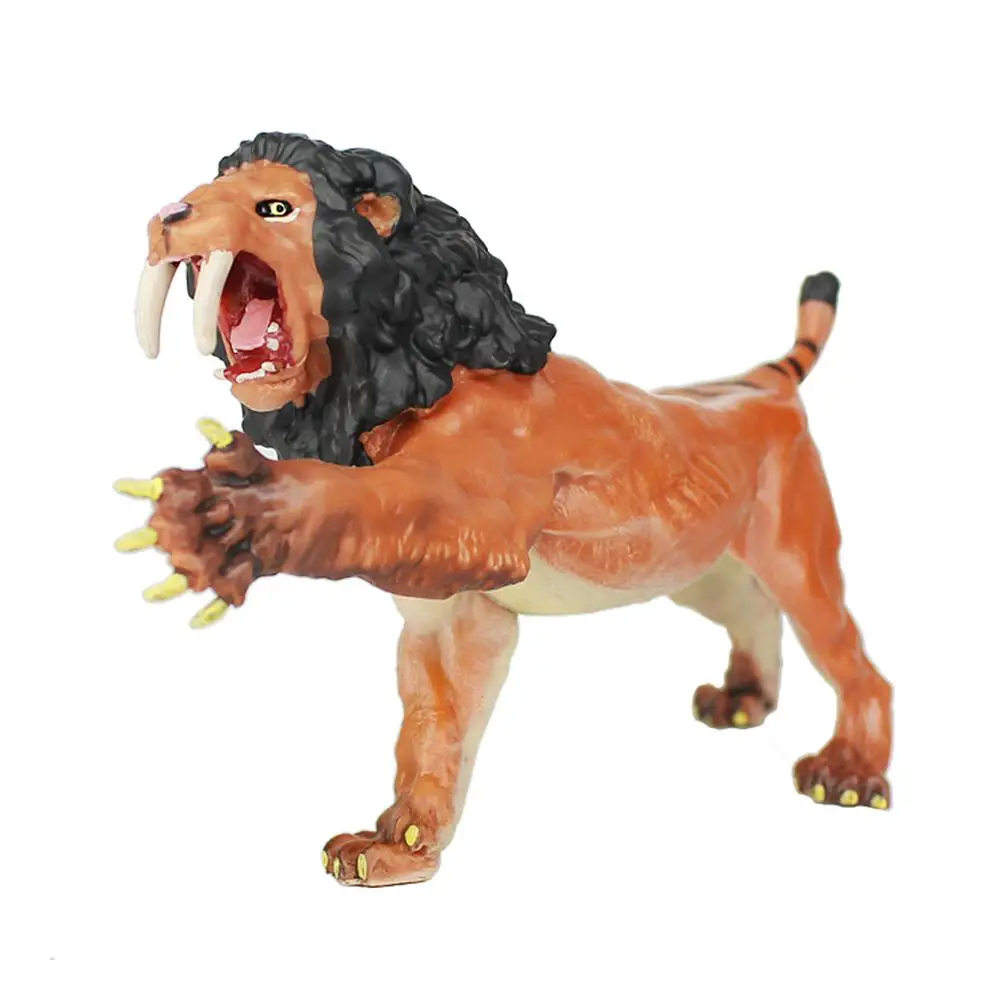16 см Roaring Smliodon игрушка фигурка животного модель дикий с животными из ПВХ Модель Коллекционная фигурка дети фигурка игрушка детский подарок