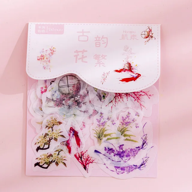 80 pcs/bag Japanese Stationery Stickers Cute Cat Sticky Paper Kawaii PVC Diary Bear sticker For Decoration Diary Scrapbooking 14