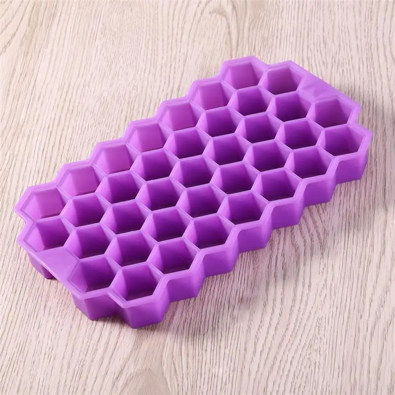 3 шт. DIY соты силиконовые решетки льда плесень с крышкой поднос для льда замороженные кубики льда делая инструмент для кухни