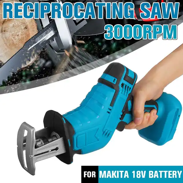 18V Cordless Reciprocating Saw Portable Replacement Electric Saw Metal Wood Cutting Machine Tool for Makita 18V Battery 1