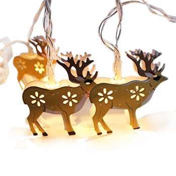 

Deer LED Light String 7.2 Feet 20 Light Metal Battery Operation Fairy Christmas Light, Indoor Outdoor Decoration Wedding Family