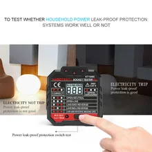 Мини заземление нулевой линии Разъем тестер цепи инструменты для поиска полярности детектор цифровой ЖК-дисплей стены электрические сети неисправности