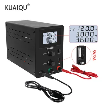

Adjustable Laboratory Power Supply Switching LCD Voltage And Current Regulator Power Supplies Bench Source Digital 0-120V 0-3A