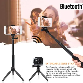 

Pocket Handheld selfie stick rod tripod stabilize holder Adjustable Selfie Stick Handheld Grip Tripod Mount Camera tripods