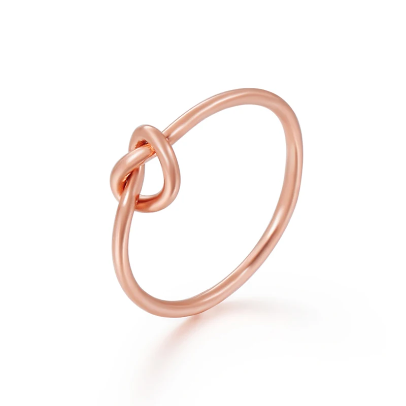 KALEN, нержавеющая сталь, розовое золото, кольца на палец для женщин, размер 6-9, очарование китайского узла, кольца на миди, обручальные женские кольца, ювелирные изделия - Цвет основного камня: KR83076-K