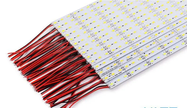 SMD 5630 Led бар алюминиевая печатная плата IP20 не водонепроницаемый 0,5 м светодиодная жесткая полоса 36led/0,5 м DC 12 В для украшения витрины